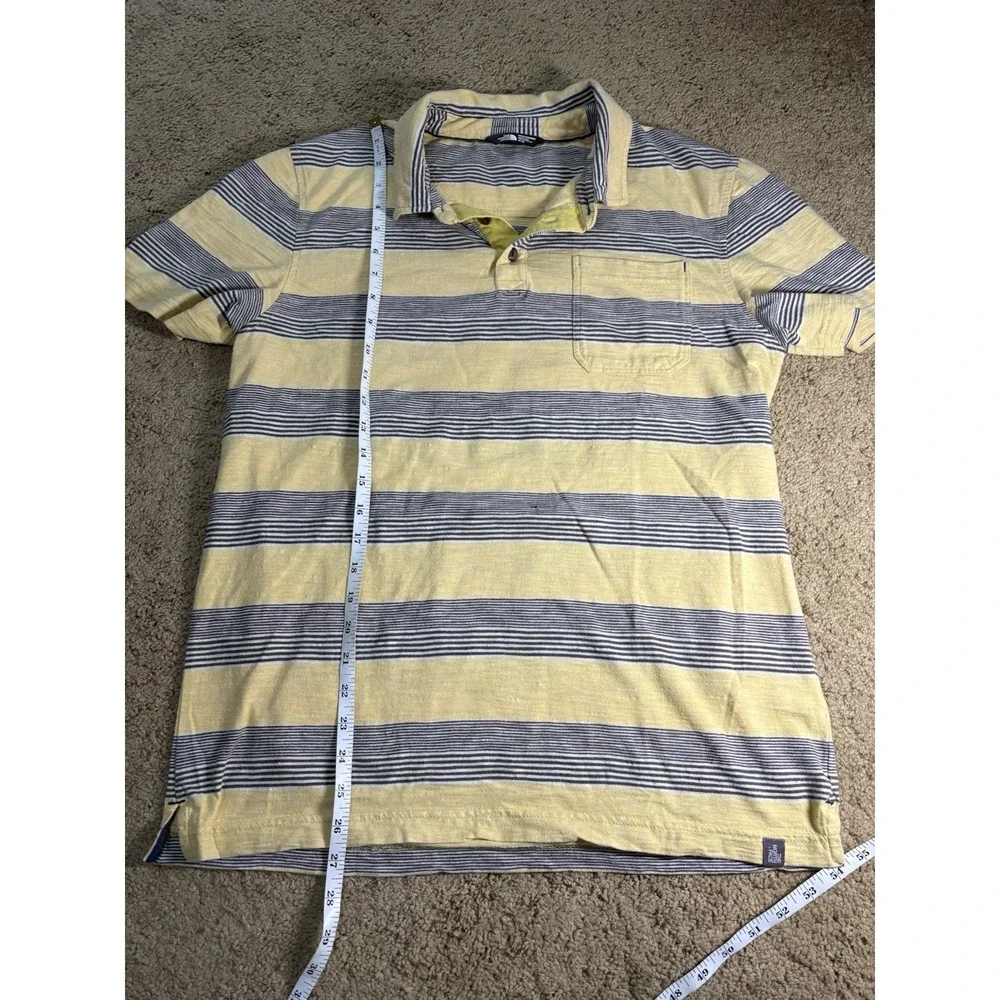 North Face‎ Polo Shirt Men Medium Front Chest Pocket Striped Short Sleeve Preppy